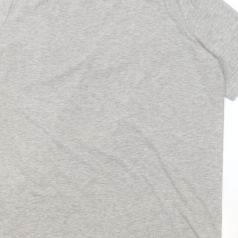 Womens UK Size 16 Preworn Grey Basic T-Shirt