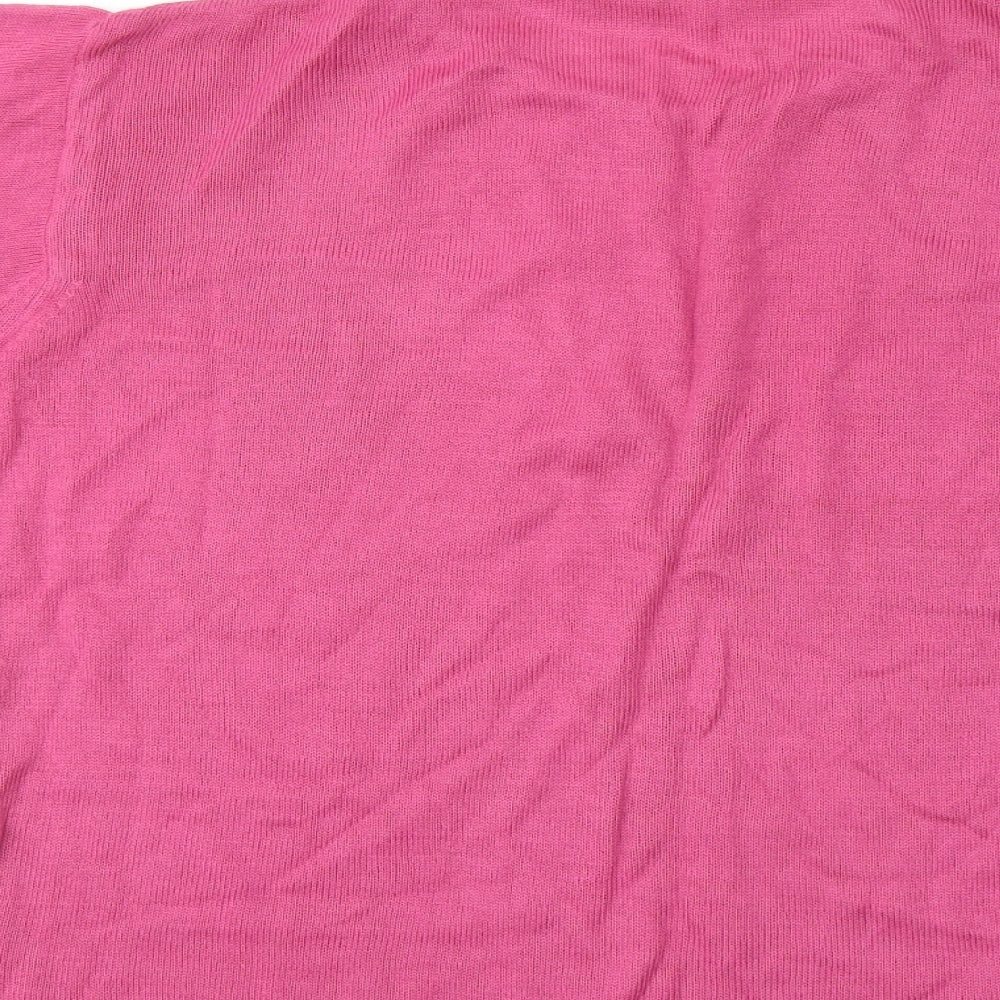 Womens UK Size M Janique Pink Basic T-Shirt