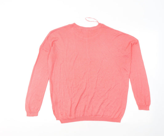 Womens UK Size M Marks and Spencer Pink Pullover Jumper