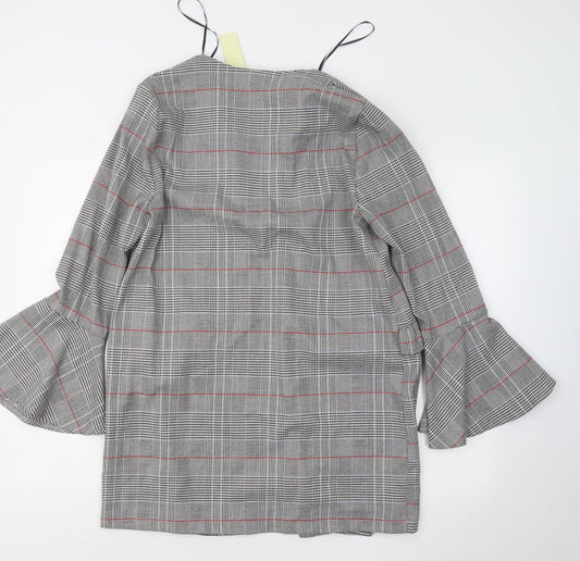 Womens UK Size 10 Innocence Grey Cardigan Jumper
