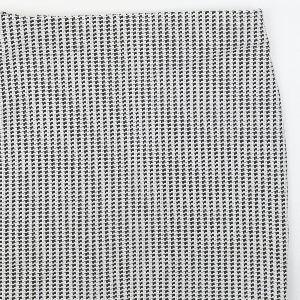 Miss Selfridge Womens White Geometric Polyester Mini Skirt Size 10