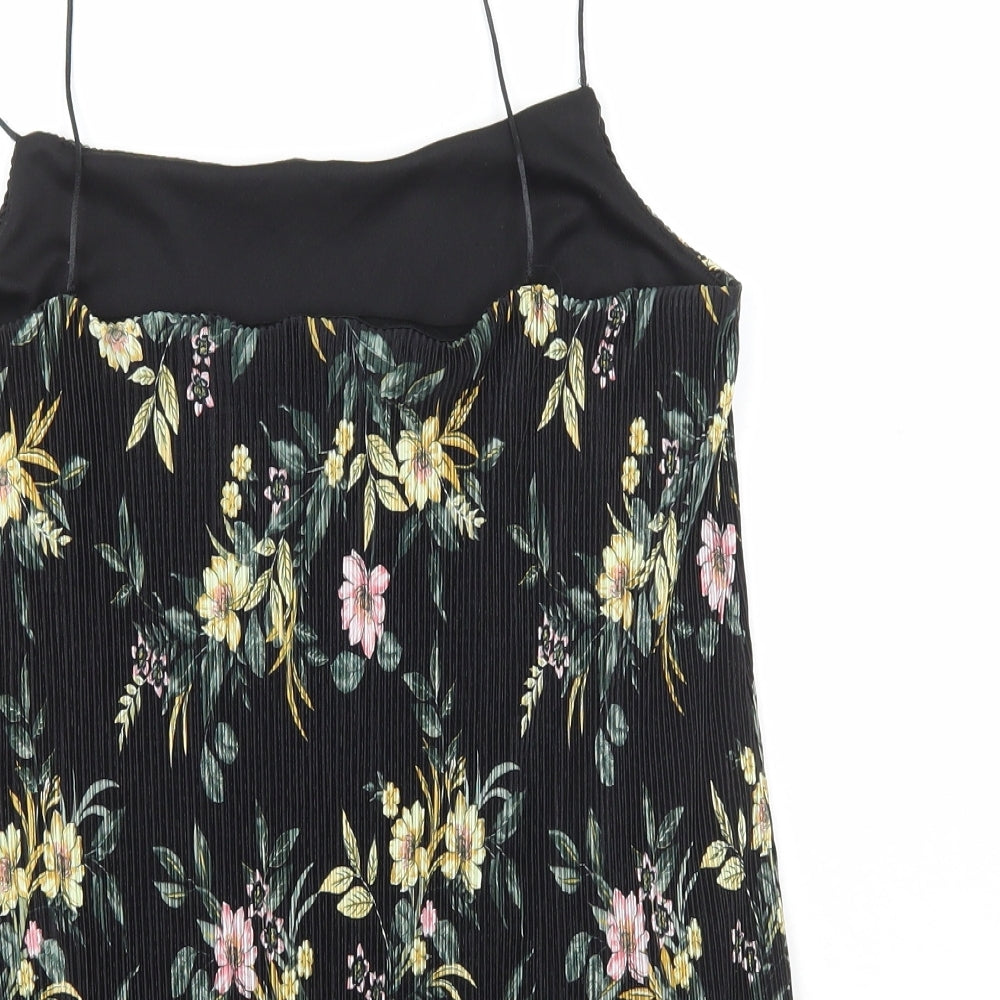 Womens UK Size 14 New Look Black Camisole T-Shirt
