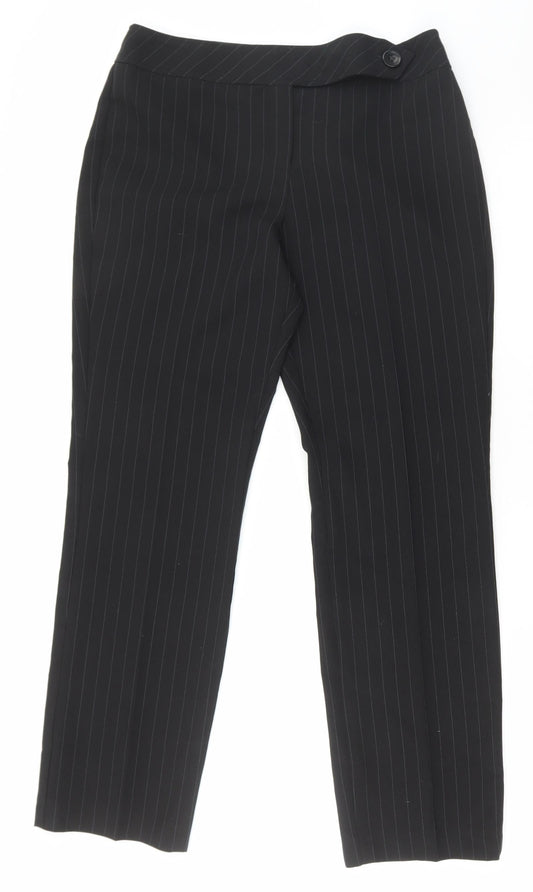 Womens UK Size 12 Dorothy Perkins Regular Fit Black Trousers