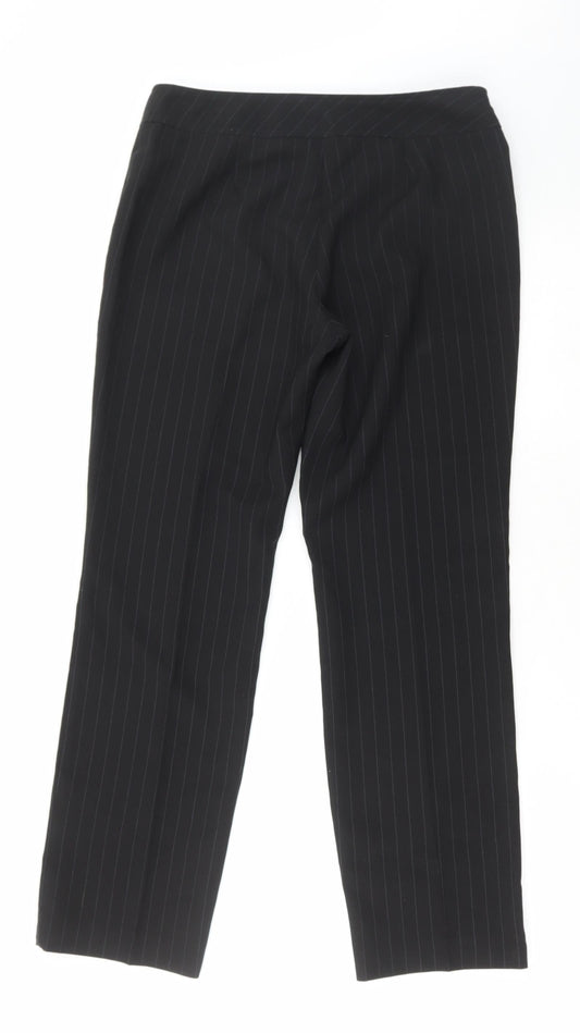 Womens UK Size 12 Dorothy Perkins Regular Fit Black Trousers