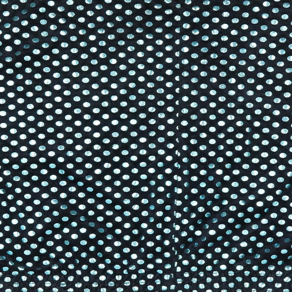 6th Sense Womens Black Polka Dot Nylon Jersey Blouse Size L Round Neck