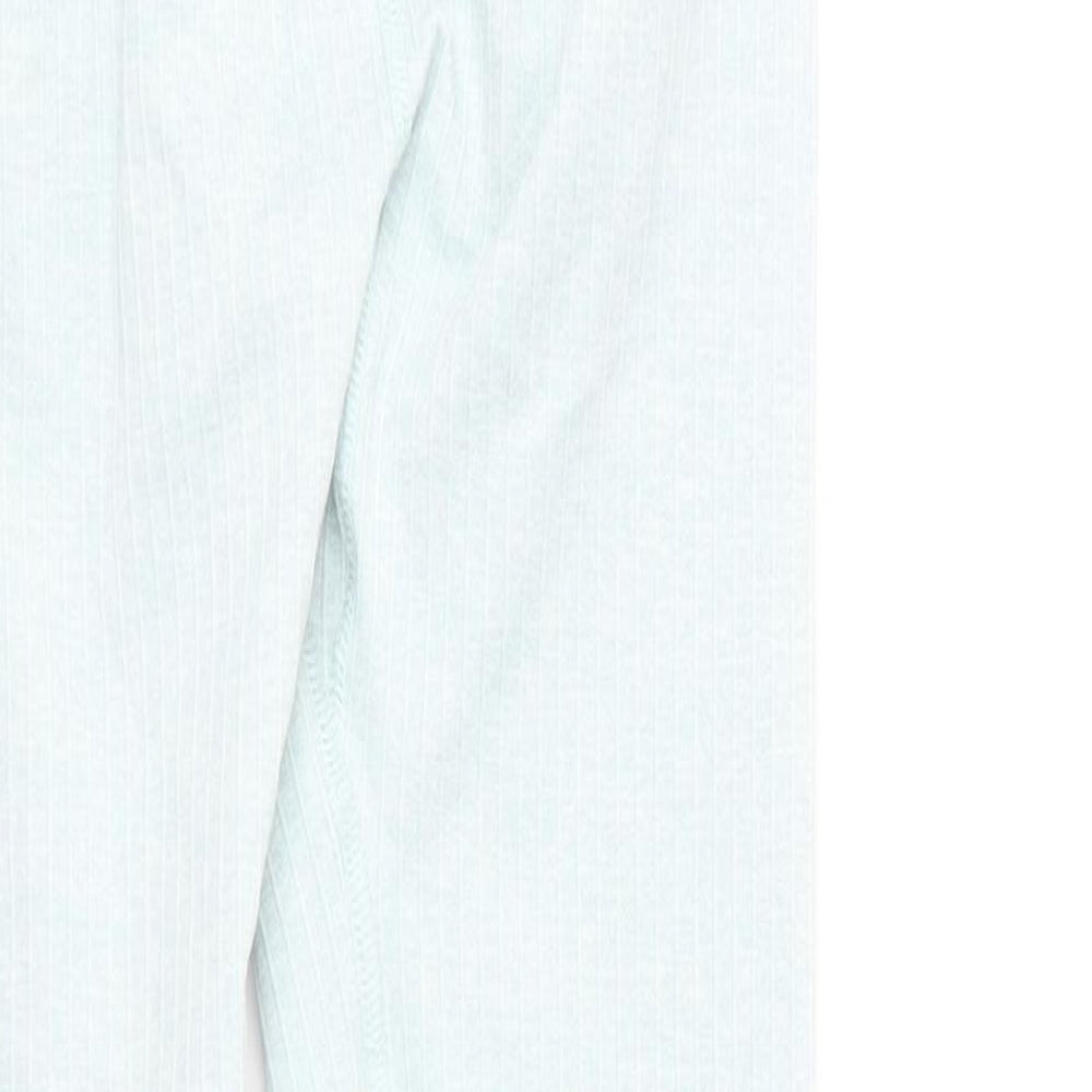 Preworn Womens Blue Nylon Compression Leggings Size S L24 in Regular