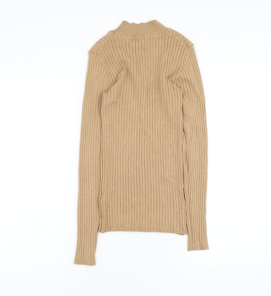 Womens UK Size 10 Primark Brown Pullover Jumper
