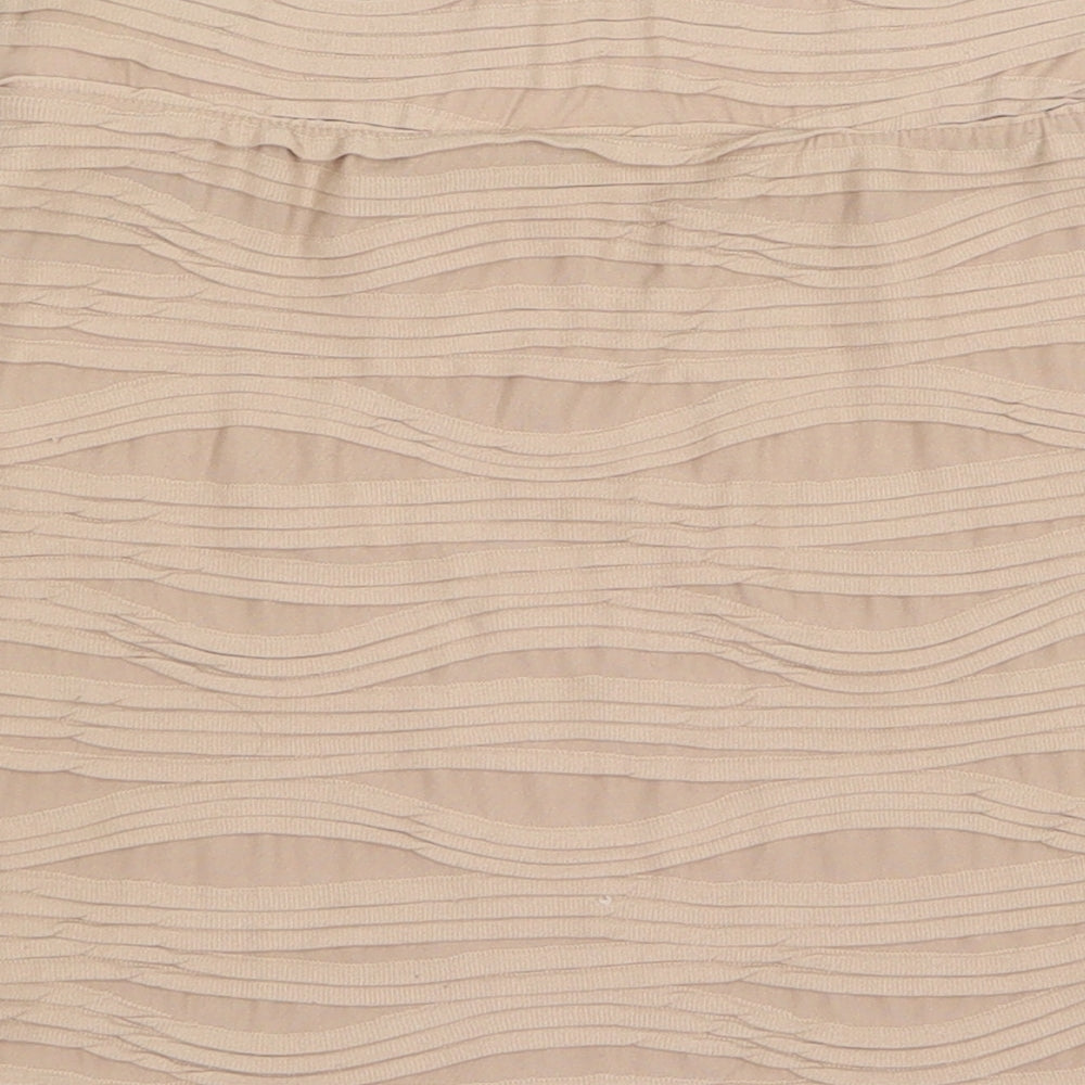 Miss Selfridge Womens Beige Polyester Mini Skirt Size 8