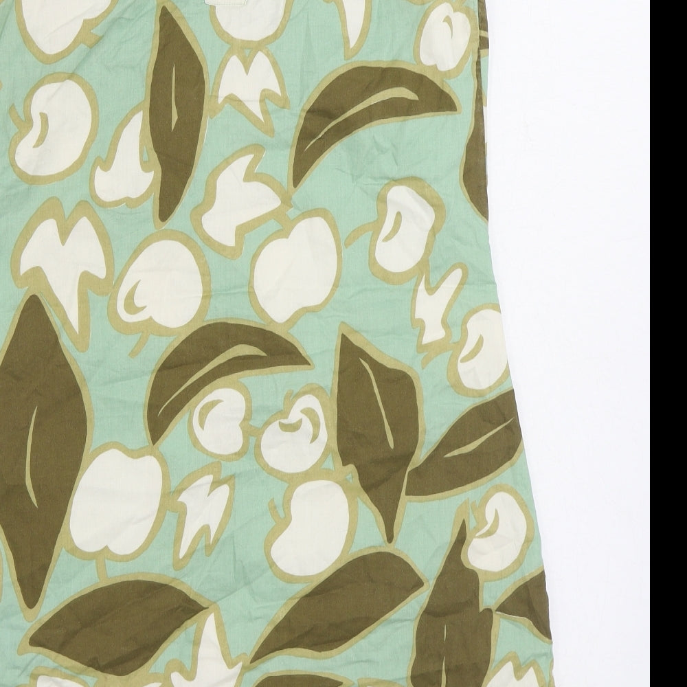Womens UK Size 10 River Island Green Basic Tank