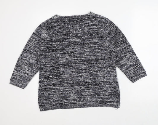 Womens UK Size M Bonmarché Grey Pullover Jumper