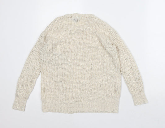 Womens UK Size 10 Atmosphere Beige Pullover Jumper