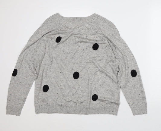 Womens UK Size L NEXT Grey Pullover Jumper