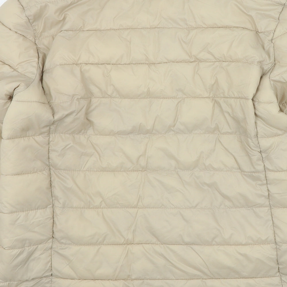 Primark Womens Beige Rain Coat Coat Size 4 Snap