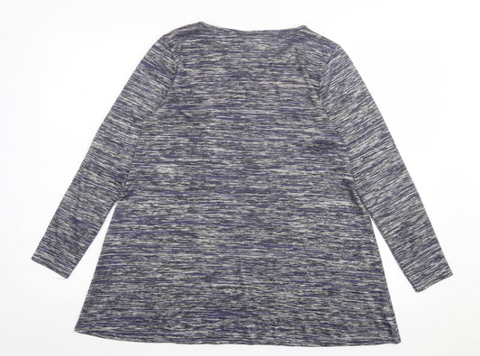 Womens UK Size 10 New Look Blue Basic T-Shirt