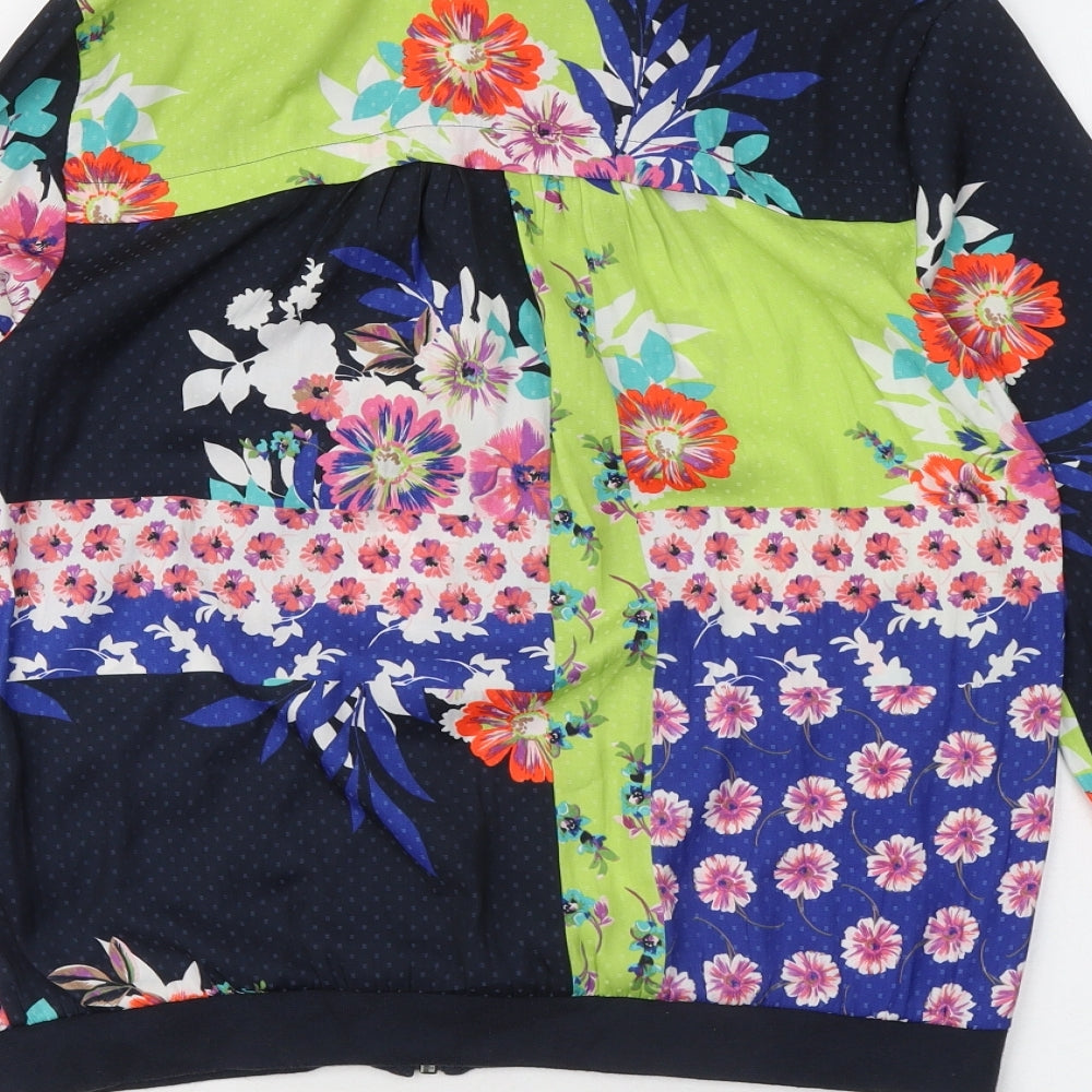 Womens UK Size 8 NEXT Multicoloured Full Zip Hoodie