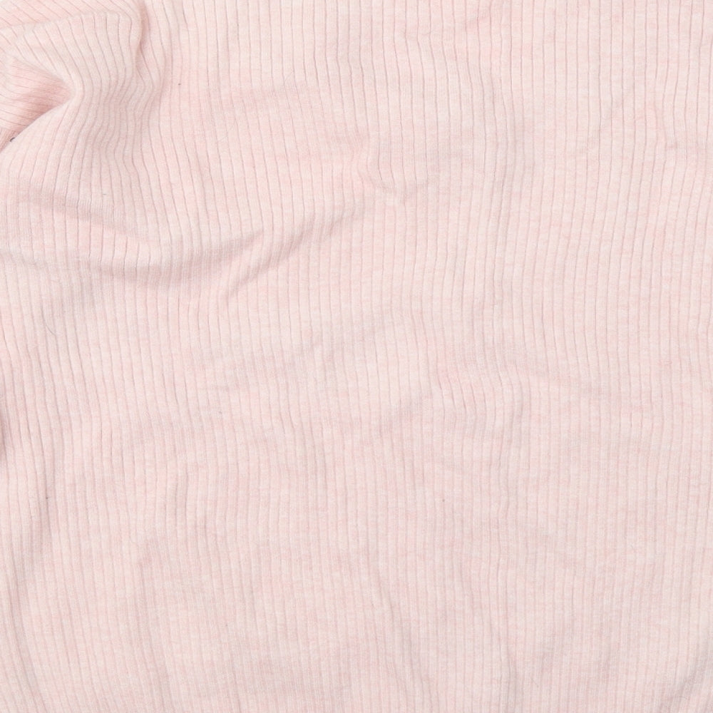 George Womens Pink V-Neck Viscose Pullover Jumper Size 12