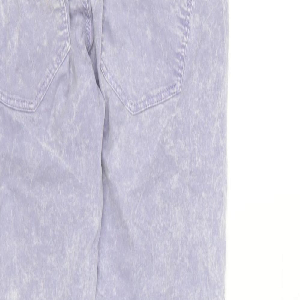 Womens UK Size 12 Preworn Regular Fit Skinny Purple Jeans