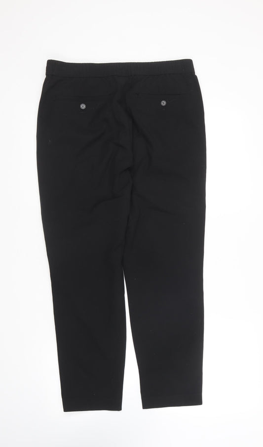 Womens UK Size 32 in H&M Regular Fit Black Trousers