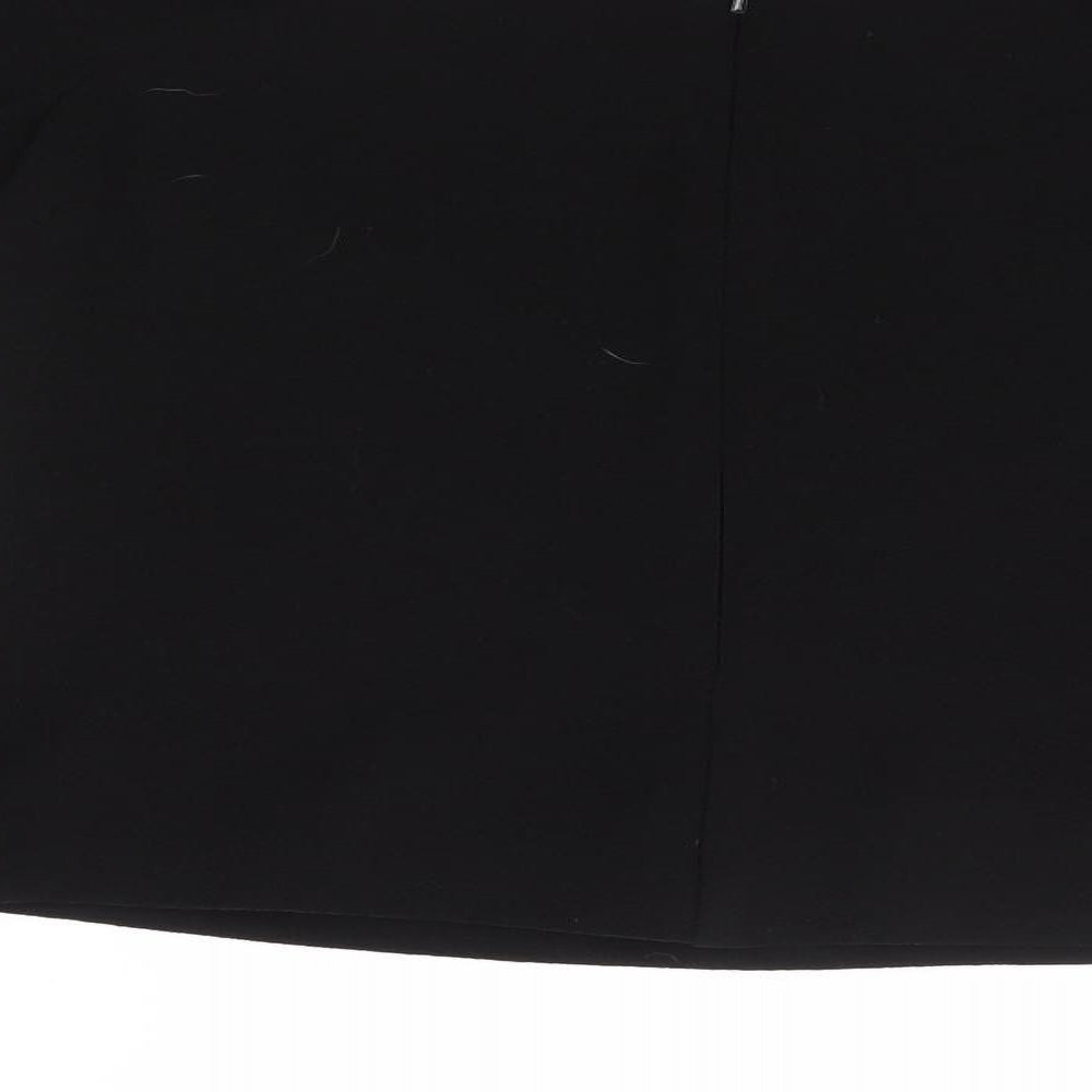 Womens UK Size 10 New Look Black Jersey Blouse