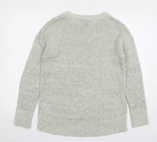 Womens UK Size S New Look Grey Pullover Jumper