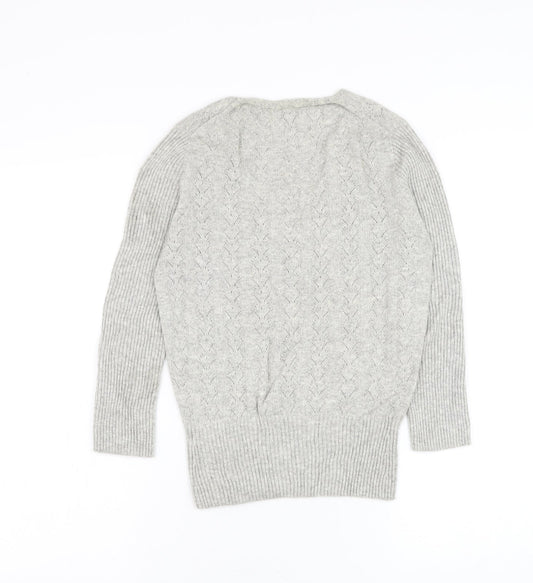 Womens UK Size 8 NEXT Grey Pullover Jumper