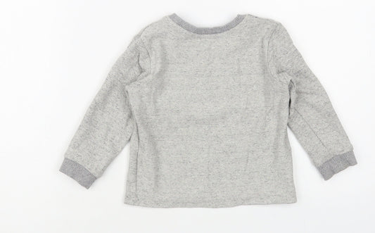 Matalan Baby Grey Cotton Pullover Jumper Size 12-18 Months Pullover