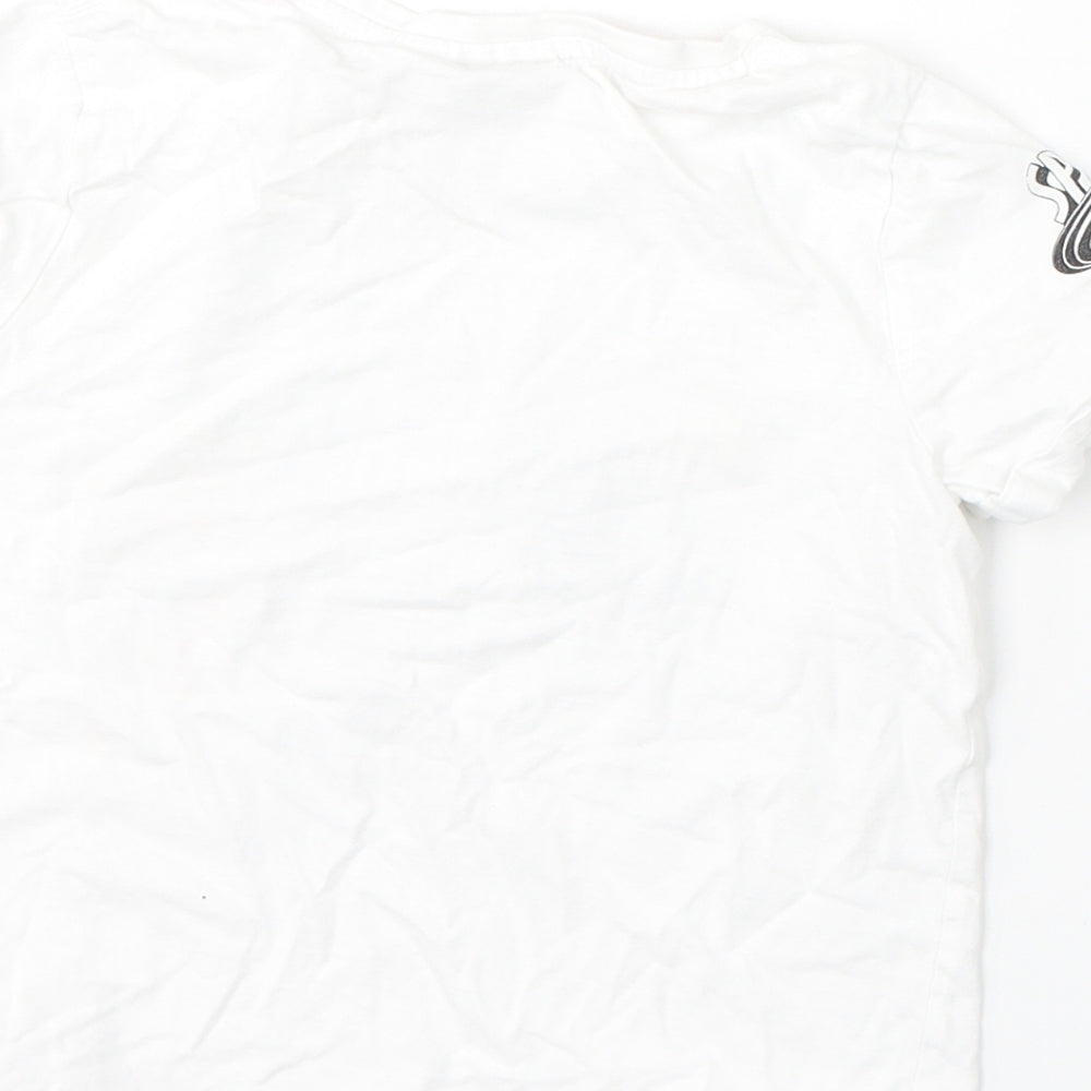 Space Jam Girls White Polyester Basic T-Shirt Size 7-8 Years Round Neck - Tune Squad/cartoon characters