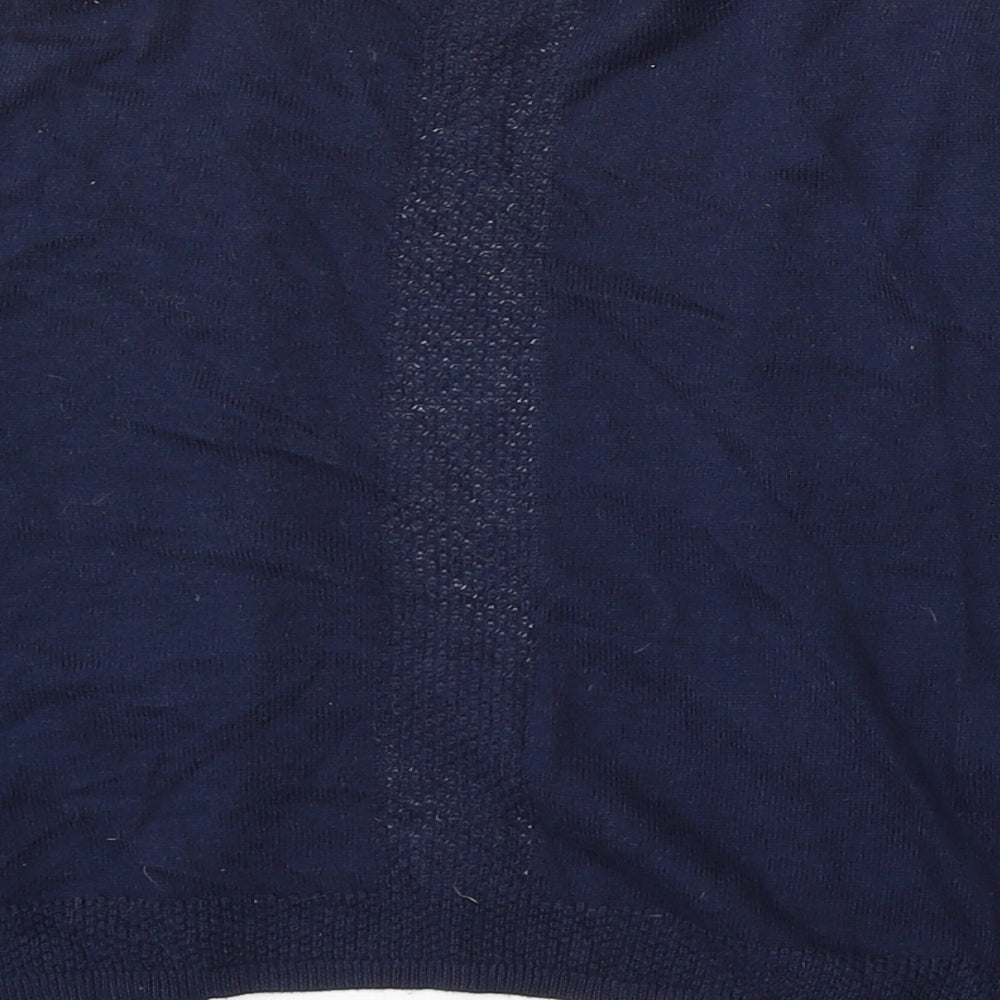 TU Womens Blue V-Neck Cotton Cardigan Jumper Size 12