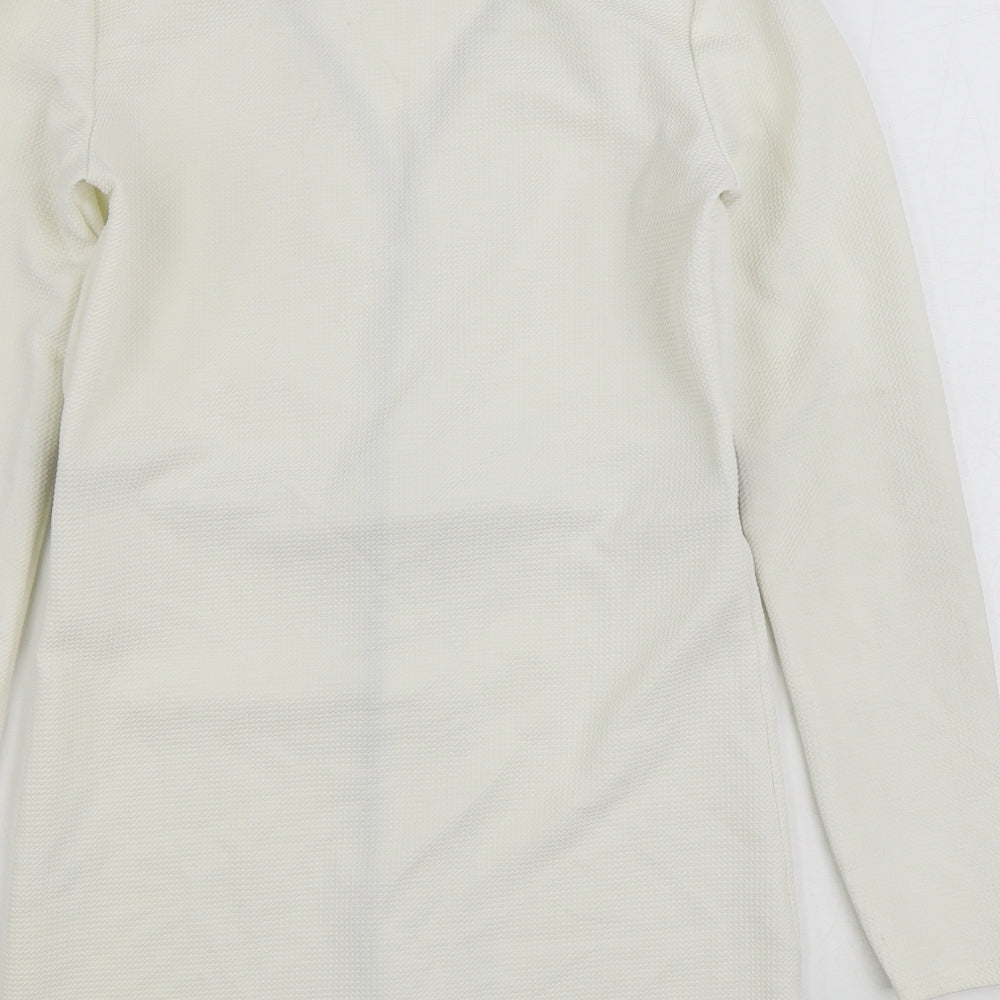 Blue Vanilla Womens White Jacket Size XS