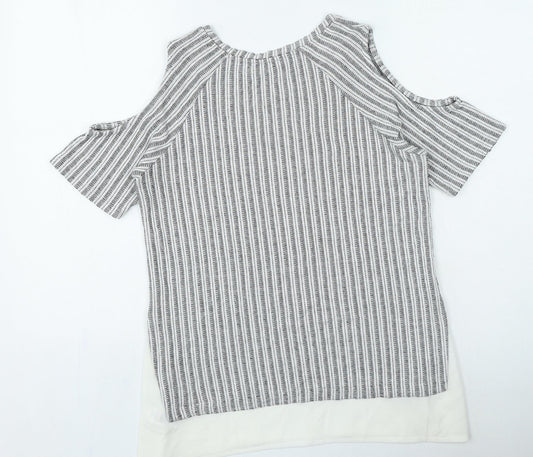 Womens UK Size 10 Papaya Grey Pullover Jumper