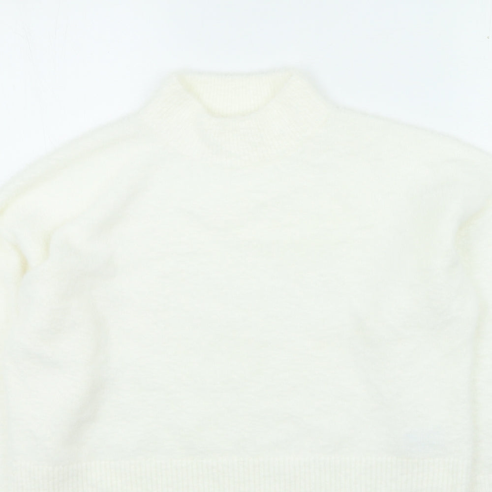 Womens UK Size M H&M White Pullover Jumper