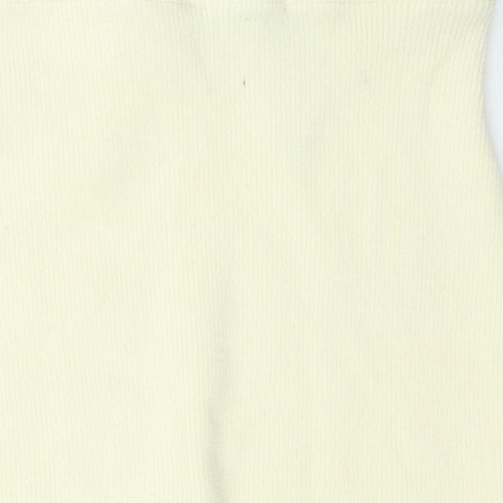 PRETTYLITTLETHING Womens Beige Viscose Sweat Shorts Size M L5 in Regular