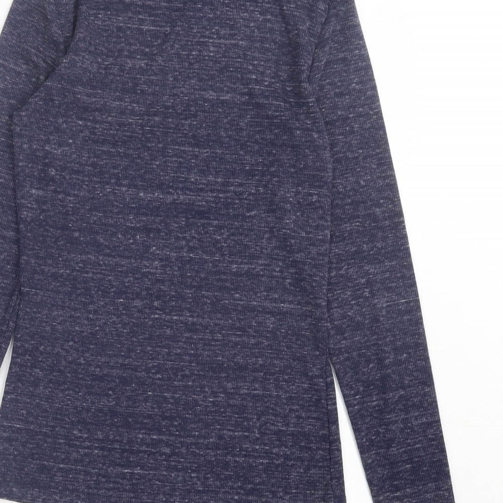 Womens UK Size XS Noisy may Purple Basic T-Shirt