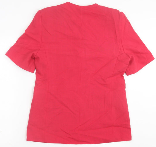 Klass Womens Pink Jacket Size 12 Button