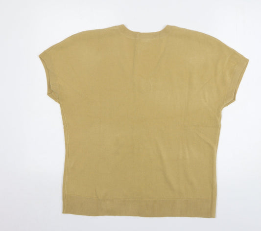 Womens UK Size 18 ANNE WEYBURN Beige Pullover Jumper