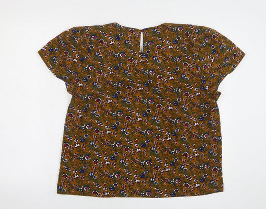 Womens UK Size 16 Cutie Multicoloured Basic Blouse