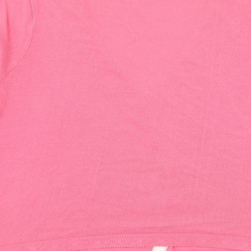 Womens UK Size 14 Marks and Spencer Pink Cape Jumper