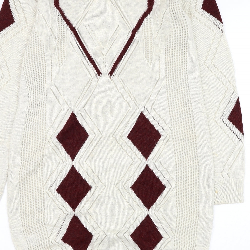 Womens UK Size 12 NEXT Beige Pullover Jumper