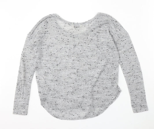 Womens UK Size 8 Miss Selfridge Grey Pullover Jumper