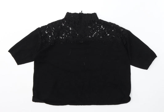 Womens UK Size 8 Topshop Black Pullover Jumper