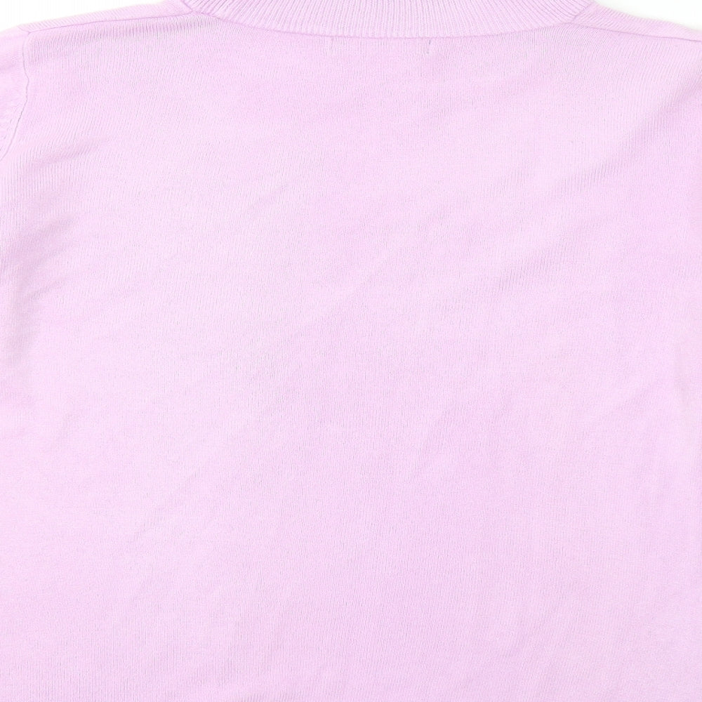 Womens UK Size M Bonmarché Pink Pullover Jumper