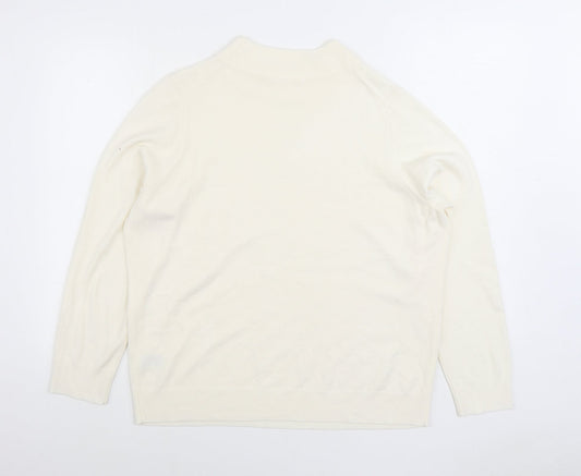 Womens UK Size 20 Marks and Spencer Ivory Pullover Jumper