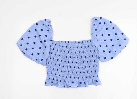 Womens UK Size L Brave Soul Blue Basic Blouse