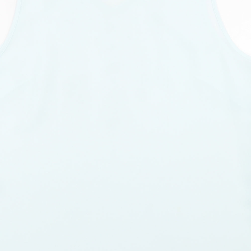 Womens UK Size 18 ELVI Blue Basic Tank