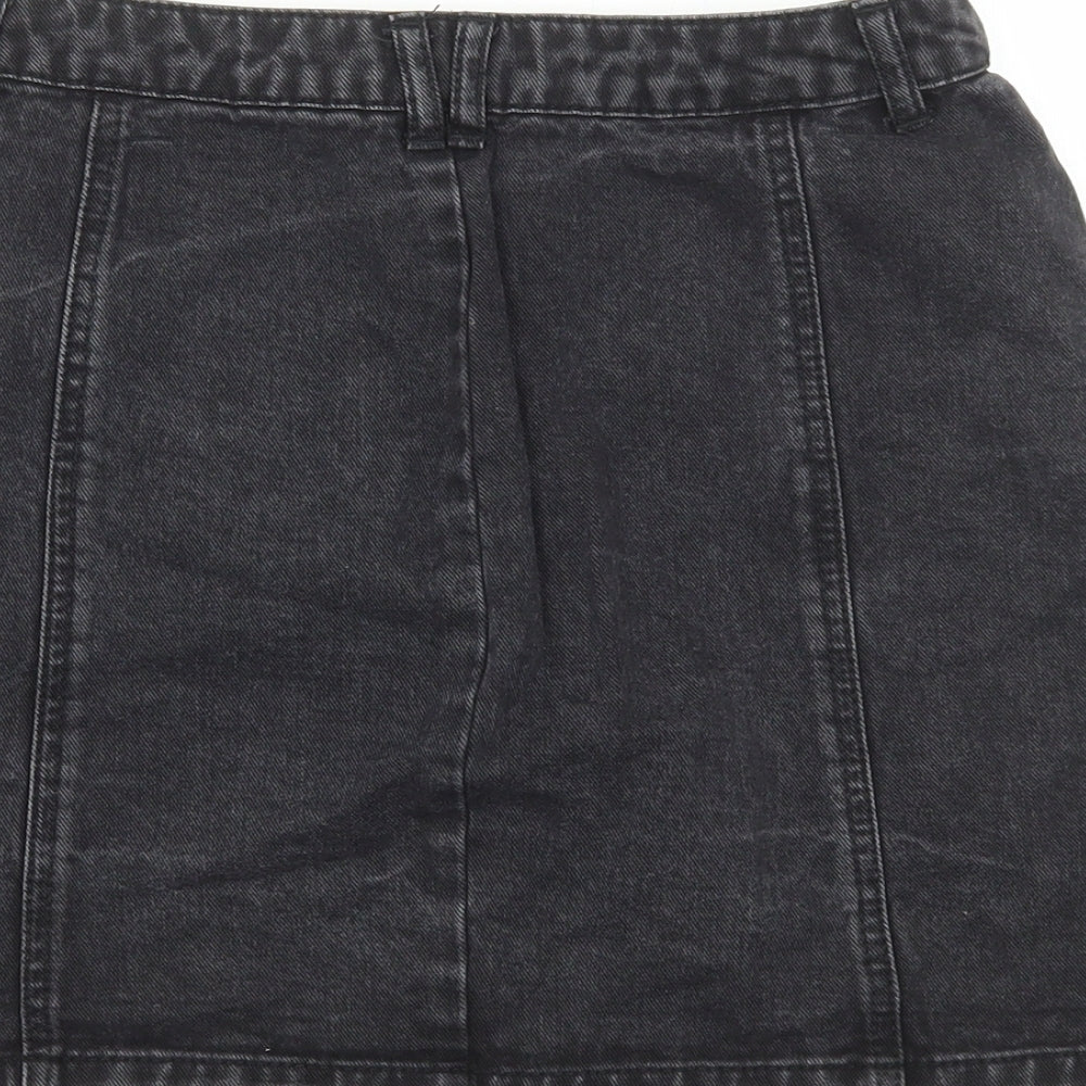 Womens UK Size 8 Stradivarius A-Line Denim Skirt