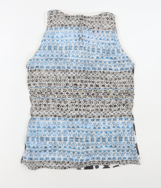 Womens UK Size S Sandwich Multicoloured Basic Tank