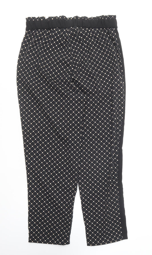 Womens UK Size 10 H&M Regular Fit Black Trousers