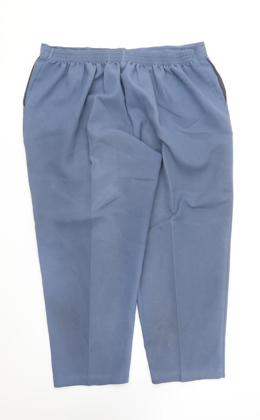 Womens UK Size 24 Saira of Manchester Regular Fit Blue Trousers