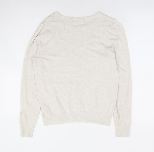 Womens UK Size 12 Marks and Spencer Beige Pullover Jumper