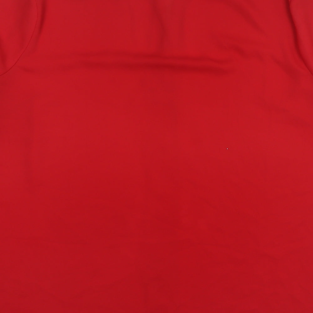Womens UK Size 18 Soon Red Basic Blouse